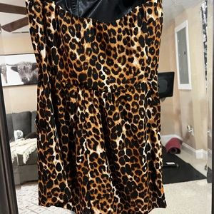 Express Leopard Print Romper